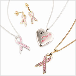 Worth & Douglas Pink Ribbon Jewellery